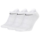 Nike Everyday Lightweight No Show Socks (3 Pairs) - White/Black