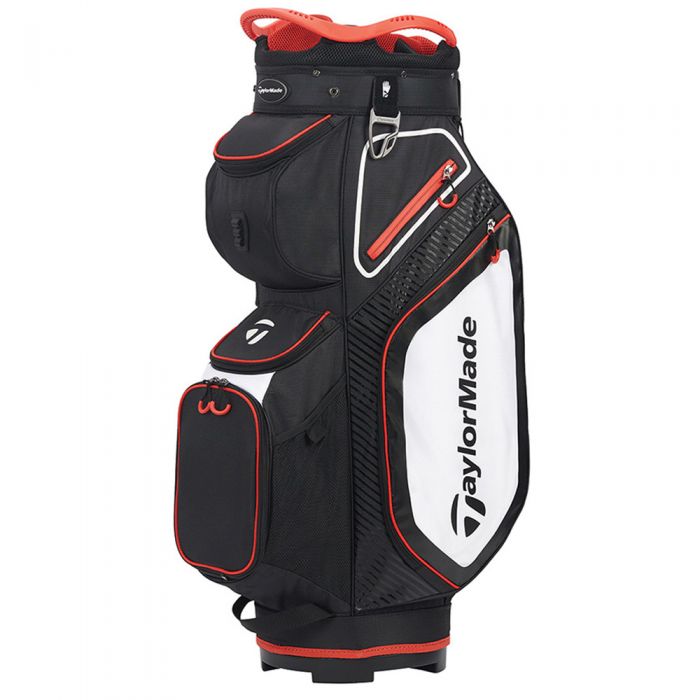TaylorMade Pro 8.0 Cart Bag - Black/White/Red