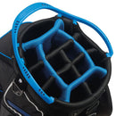 TaylorMade Pro 8.0 Cart Bag - Black/White/Blue