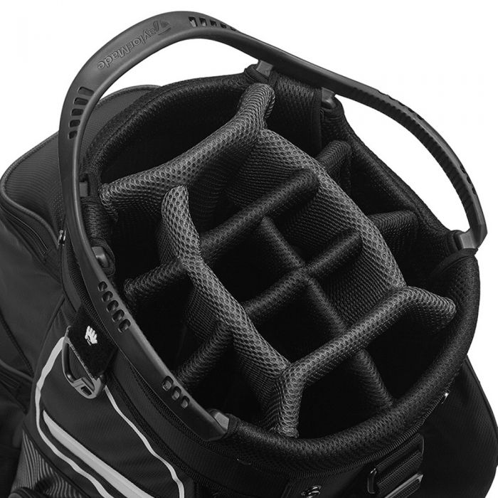 TaylorMade Pro 8.0 Cart Bag - Charcoal/Black