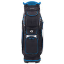 TaylorMade Pro 8.0 Cart Bag - Black/White/Blue
