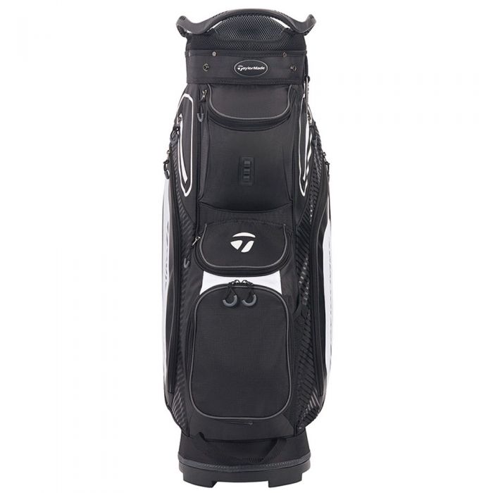 TaylorMade Pro 8.0 Cart Bag - Black/White/Charcoal