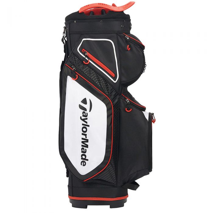 TaylorMade Pro 8.0 Cart Bag - Black/White/Red