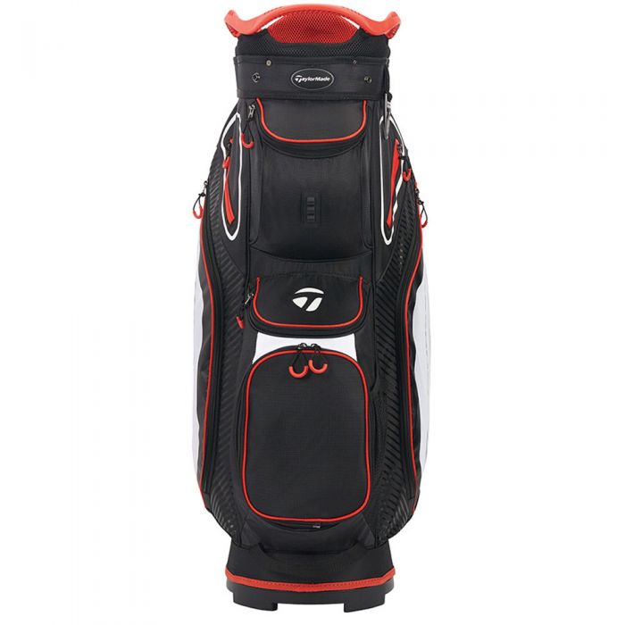 TaylorMade Pro 8.0 Cart Bag - Black/White/Red