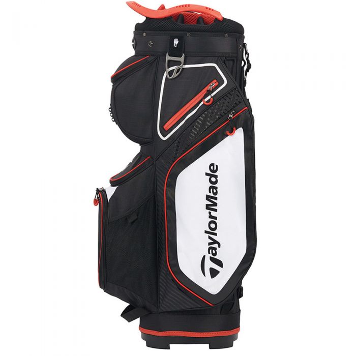TaylorMade Pro 8.0 Cart Bag - Black/White/Red