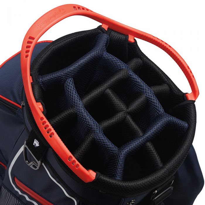 TaylorMade Pro 8.0 Cart Bag - Navy/White/Red