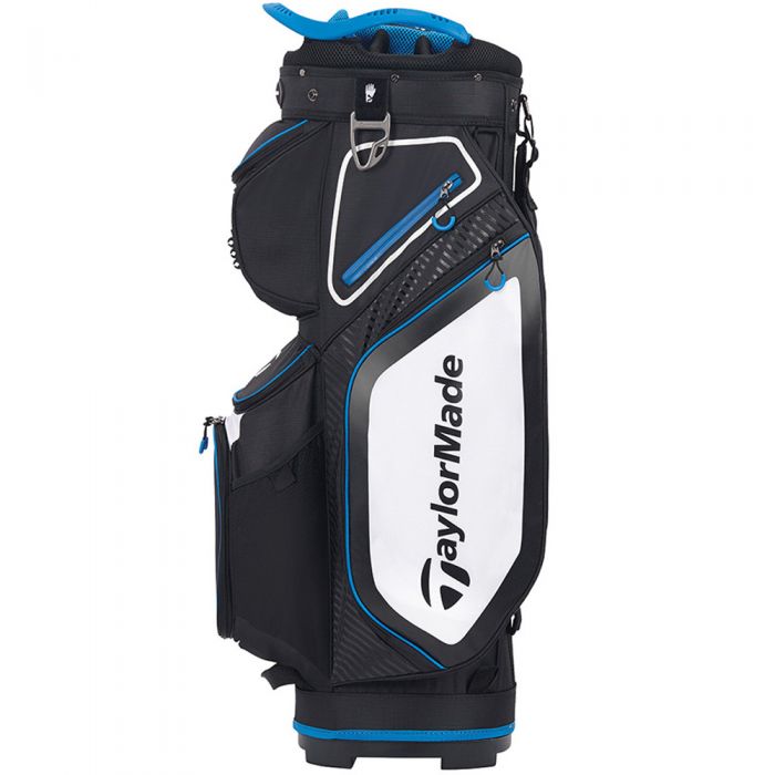 TaylorMade Pro 8.0 Cart Bag - Black/White/Blue