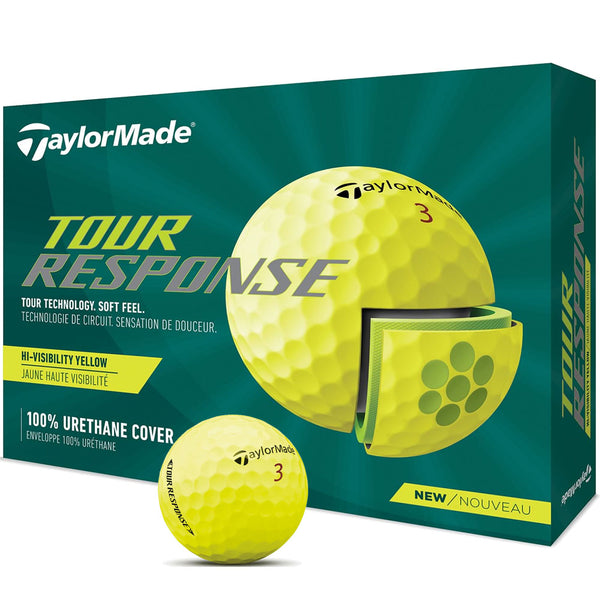 TaylorMade Tour Response Yellow Golf Balls - 12 Pack