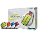 TaylorMade Tour Response Golf Balls - Stripe Multi - 12 Pack