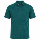 Under Armour ArmourDry Printed Rib Polo Shirt- Rack Green/Arden Green/Midnight Navy