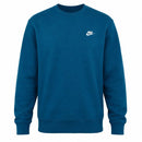 Nike Club Fleece Crew - Green Abyss/White