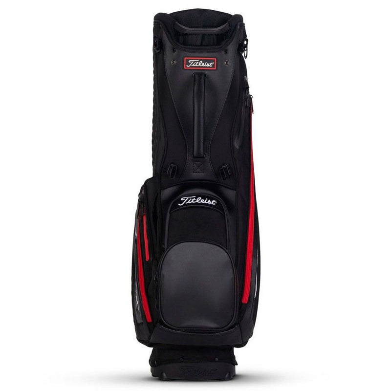 Titleist Jet Black Premium Stand Bag Black Black Red