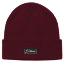 Titleist Charleston Cuff Knit Beanie - Burgundy/White