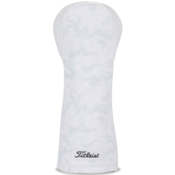 Titleist 3 Panel Leather Fairway Wood Headcover - White/Camo