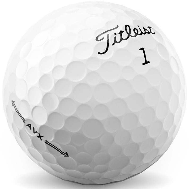 Titleist AVX Golf Balls - White - 3-Ball Sleeve