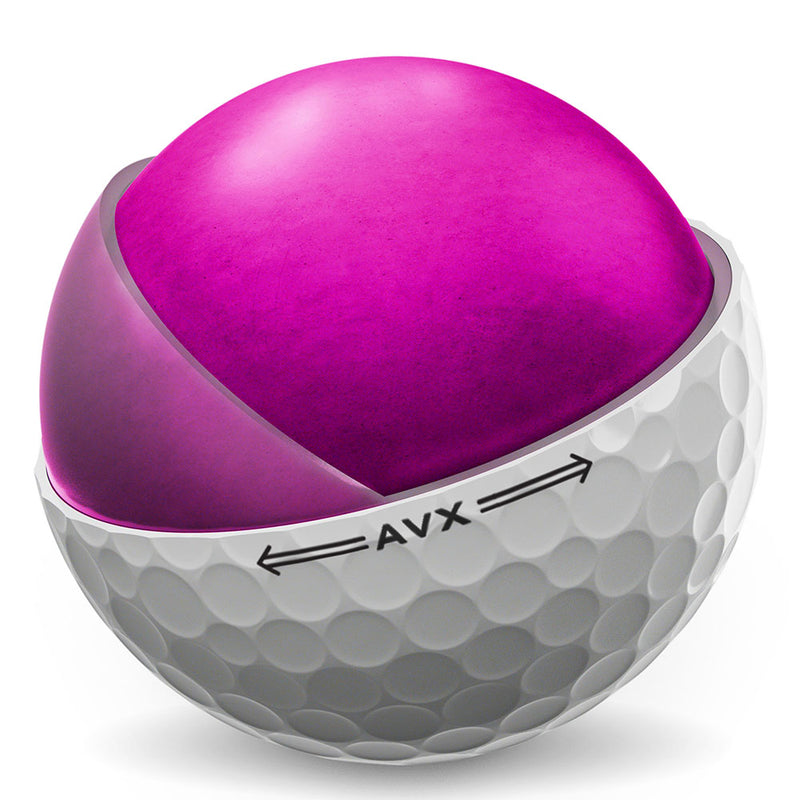 Titleist AVX Golf Balls - White - 3-Ball Sleeve