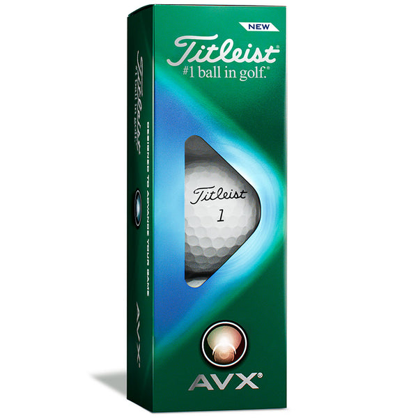 Titleist AVX Golf Balls - White - 3-Ball Sleeve