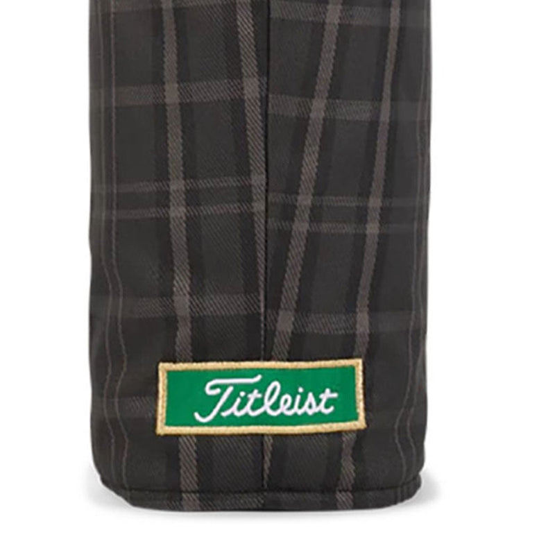 Titleist Barrel Leather Performance Shamrock Driver Headcover - Black/Plaid