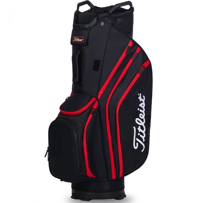 Titleist Cart 14 Lightweight Cart Bag - Black/Black/Red