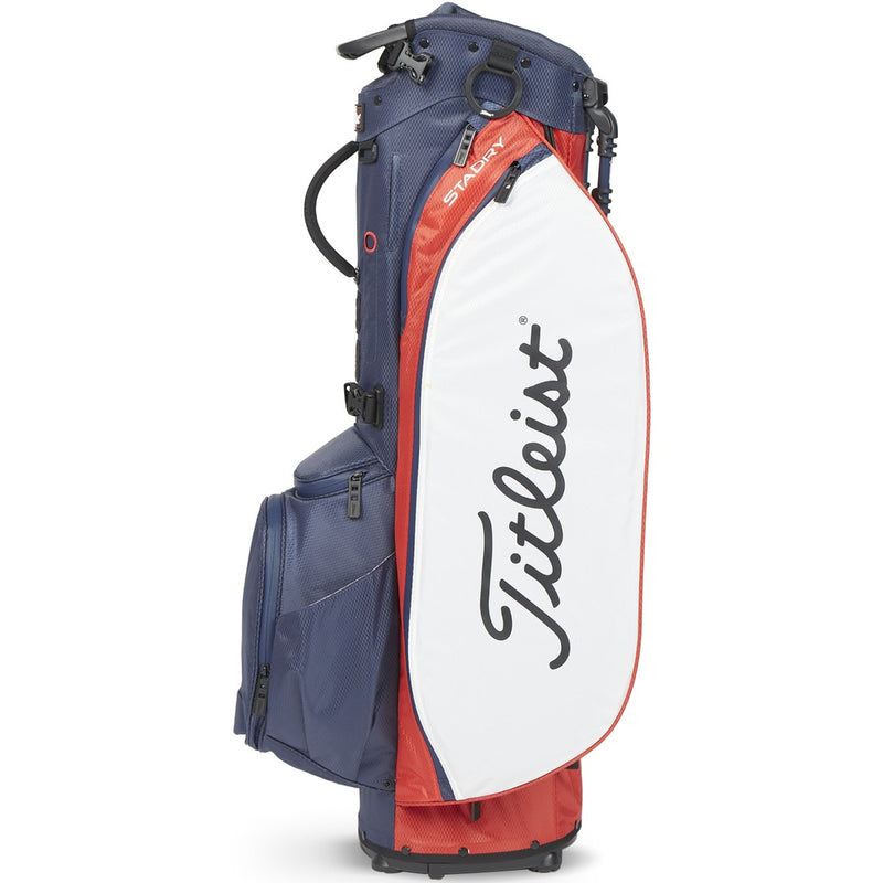 Titleist Players 5 StaDry Waterproof Stand Bag - Navy/Red/White