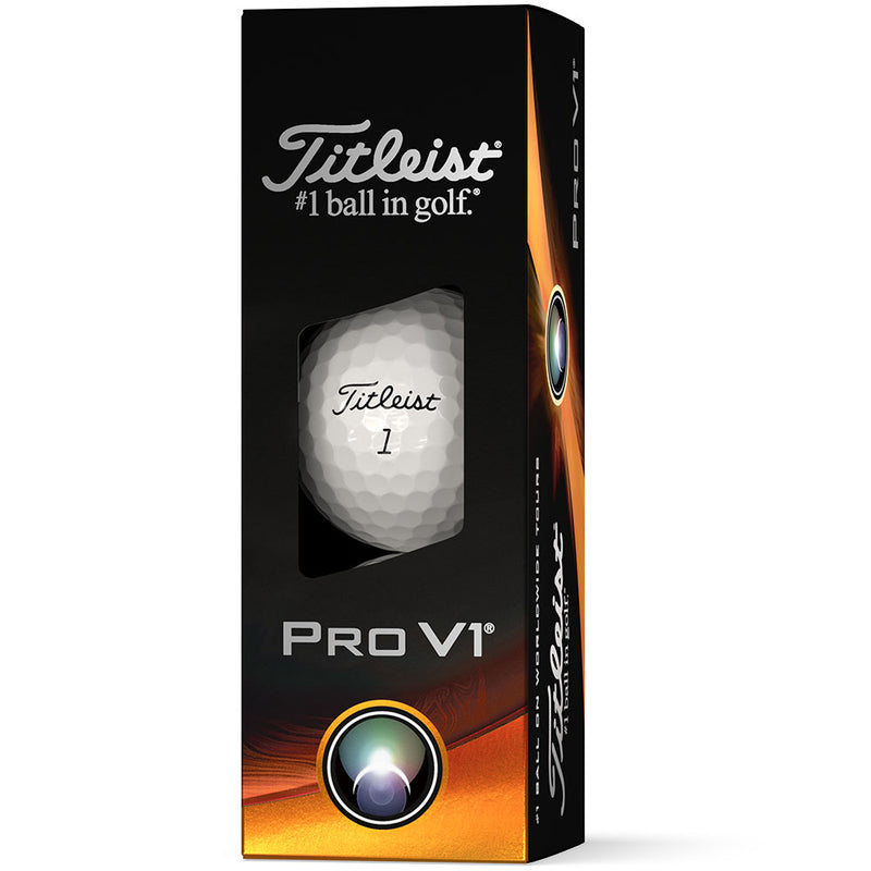 Titleist Pro V1 Golf Balls - White -3 Pack