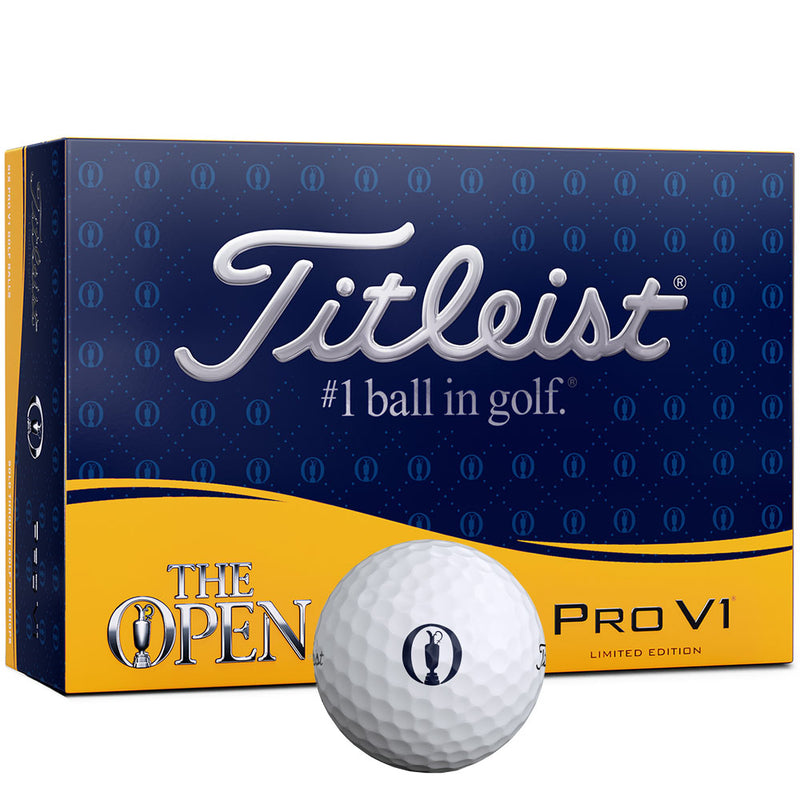 Titleist Pro V1 "The Open" Ltd Edition Golf Balls - White - 6 Pack