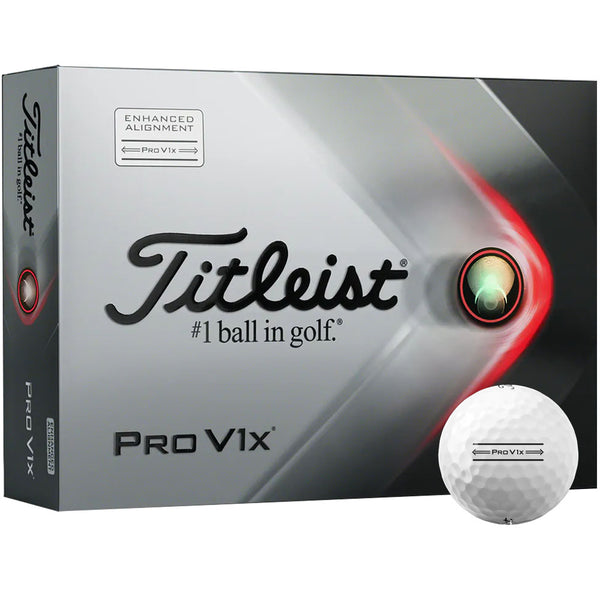 Titleist Pro V1x Aim Golf Balls - White - 12 Pack
