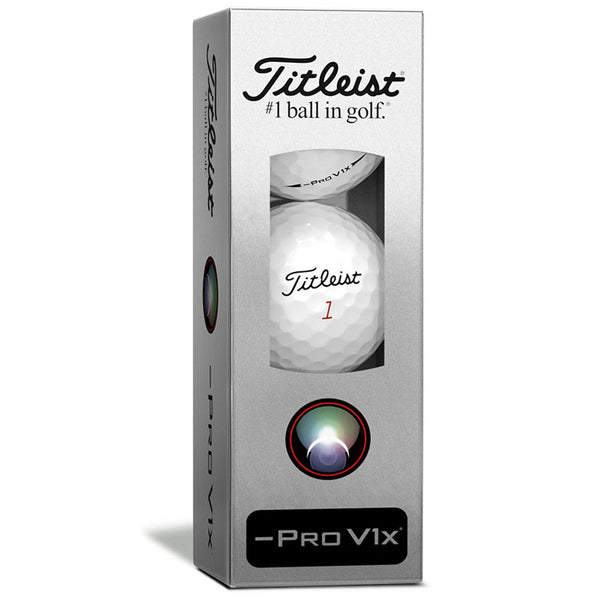 Titleist Pro V1x Left Dash Golf Balls - White - 3-Ball Sleeve