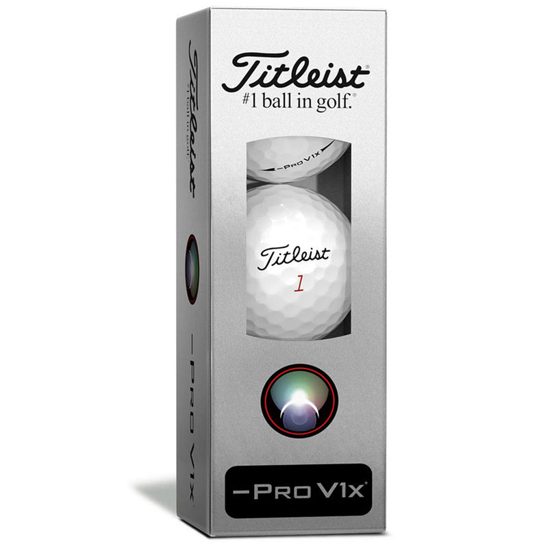 Titleist Pro V1x Left Dash Golf Balls - FREE Personalisation - White- 12 Pack