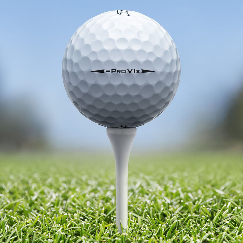 Titleist Pro V1x Left Dash Golf Balls - FREE Personalisation - White- 12 Pack