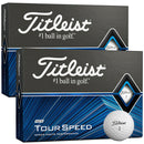 Titleist Tour Speed Golf Balls - White - Double Dozen