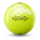 Titleist Tour Speed Golf Balls - Yellow - Double Dozen