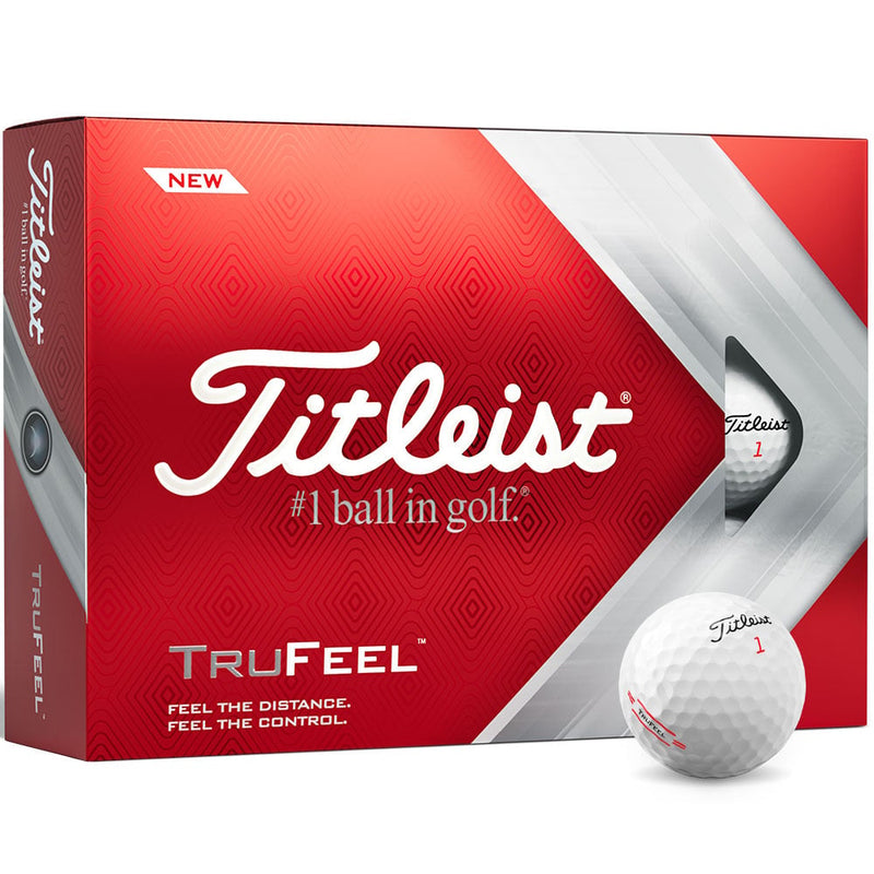 Titleist TruFeel '22 Golf Balls - White - Double Dozen