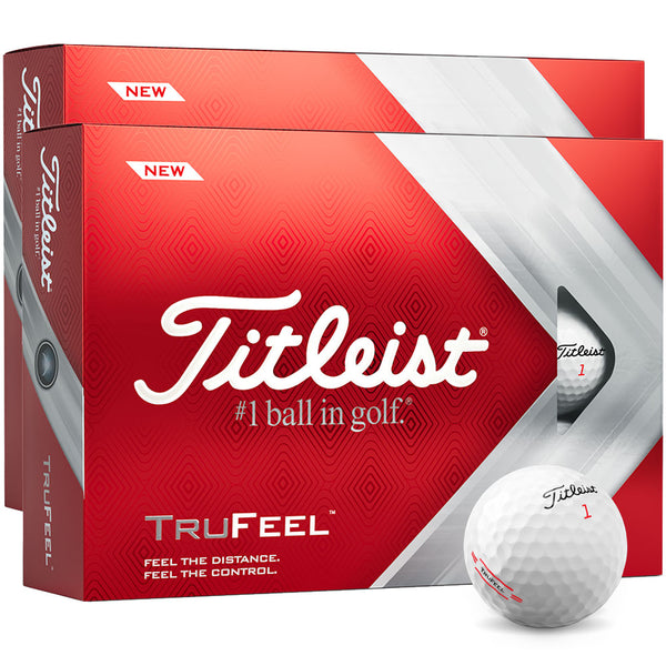 Titleist TruFeel '22 Golf Balls - White - Double Dozen