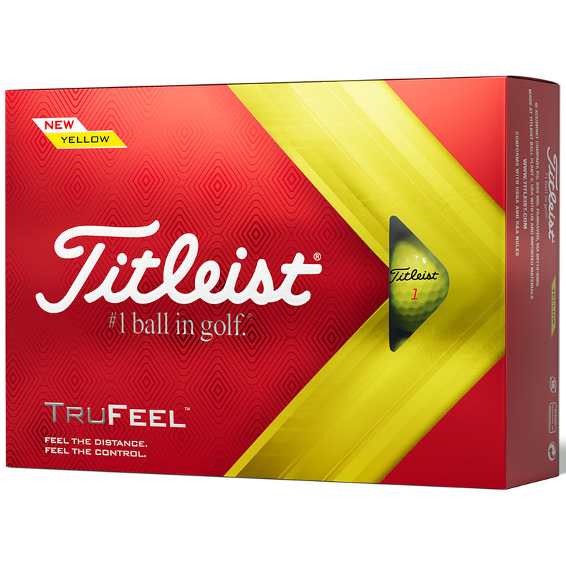 Titleist TruFeel '22 Golf Balls - Yellow - 12 Pack