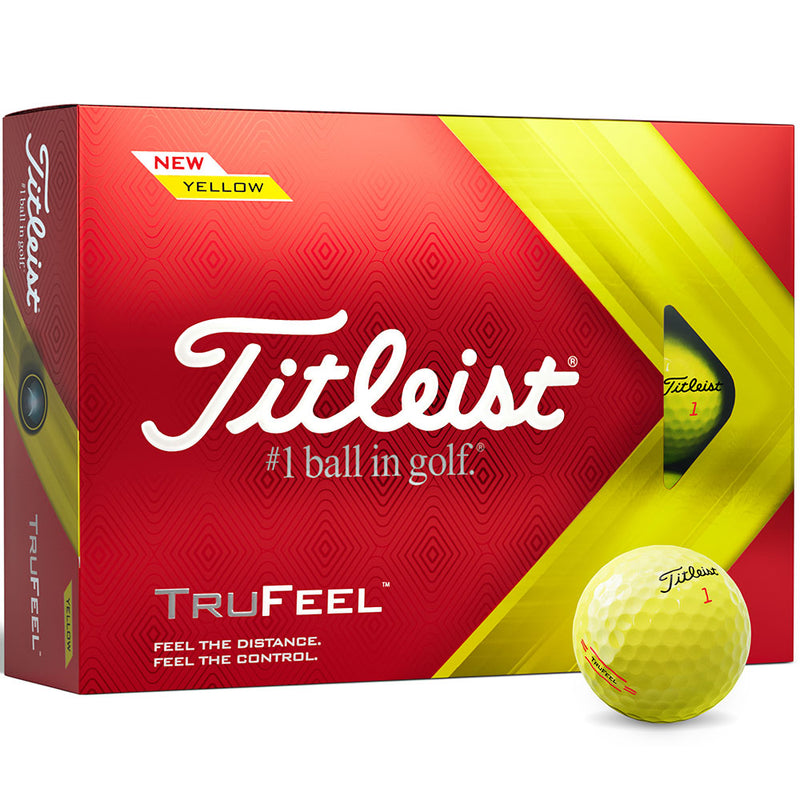 Titleist TruFeel '22 Golf Balls - Yellow - 12 Pack