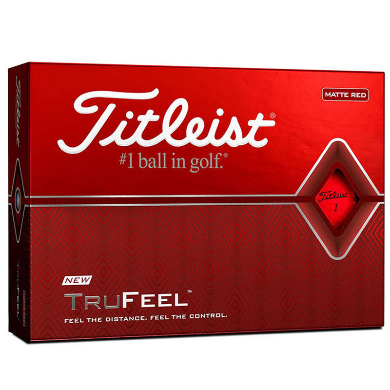 Titleist Trufeel Golf Balls - Red - 12 Pack