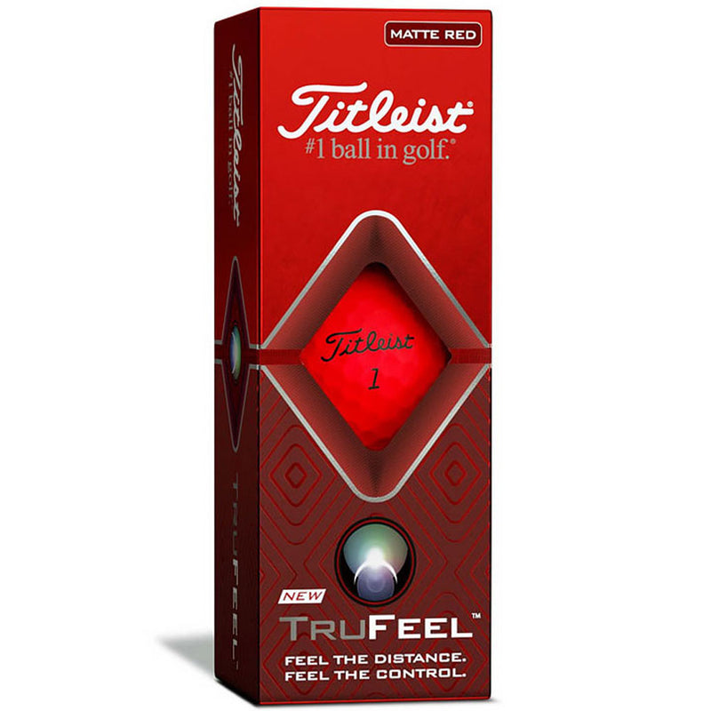 Titleist Trufeel Golf Balls - Red - 12 Pack