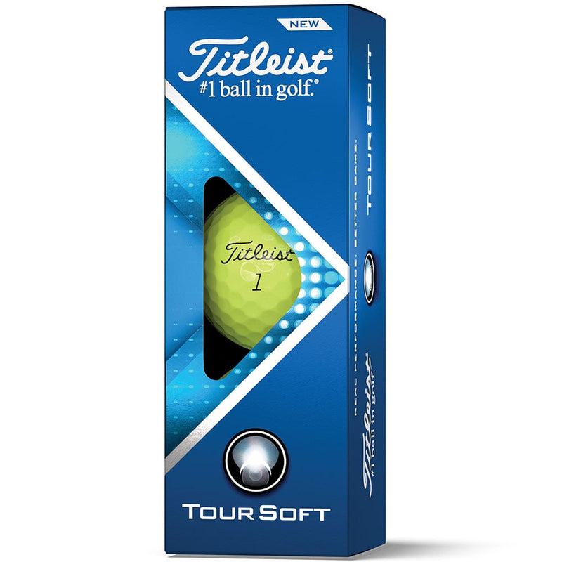 Titleist Tour Soft Golf Balls - Yellow - 12 Pack