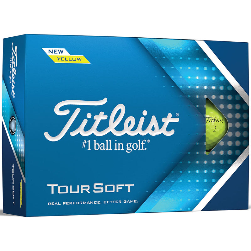 Titleist Tour Soft Golf Balls - Yellow - 12 Pack