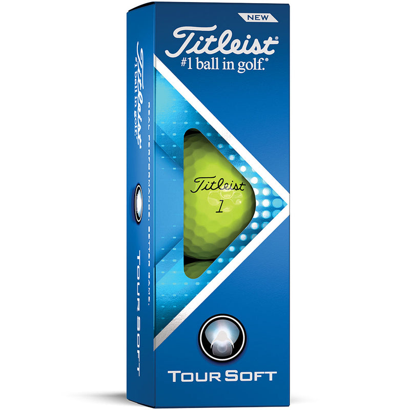 Titleist Tour Soft Golf Balls - Yellow - 12 Pack