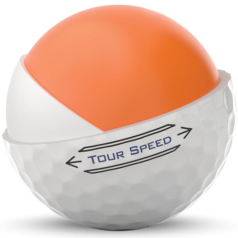 Titleist Tour Speed Golf Balls - White - Double Dozen