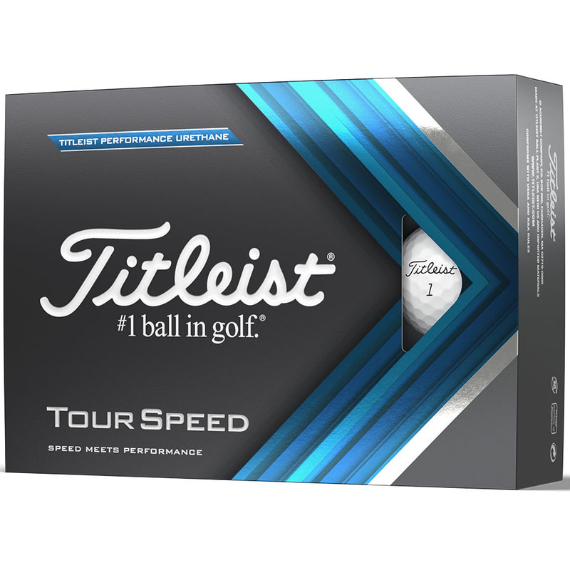 Titleist Tour Speed Golf Balls - White - Double Dozen