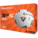 TaylorMade TP5 Pix 2.0 Golf Balls - White - 12 pack