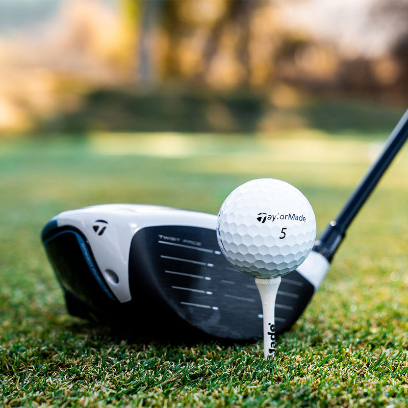 TaylorMade TP5 4 for 3 Personalised Golf Balls - White