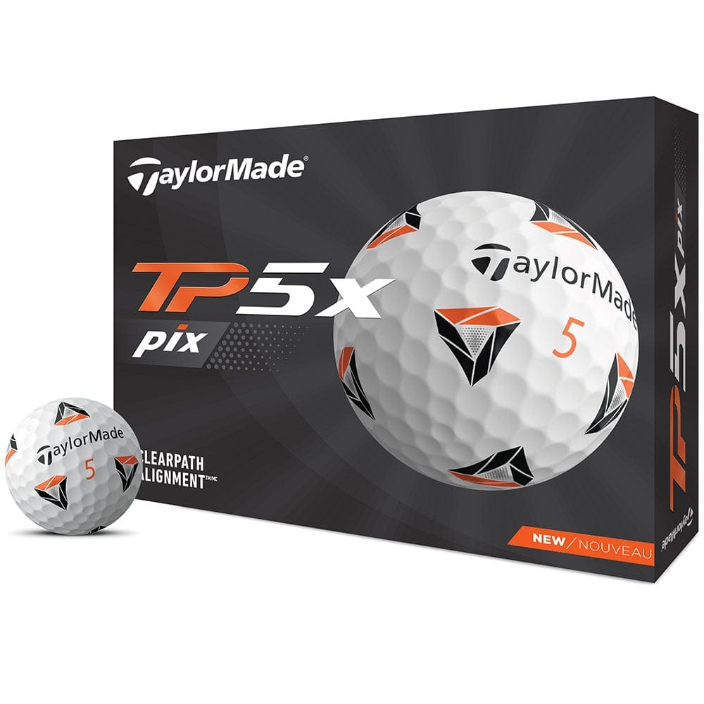 TaylorMade TP5x Pix 2.0 Golf Balls - White | Affordable Golf