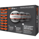 TaylorMade TP5x Pix 2.0 Golf Balls - White - 12 pack