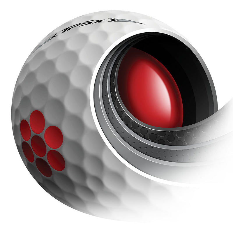 TaylorMade TP5x Golf Balls - White - 12 pack
