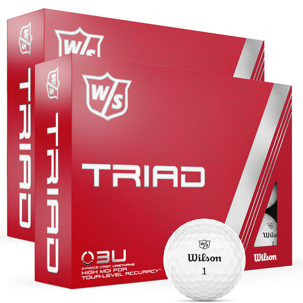 Wilson Triad Golf Balls - White - Double Dozen