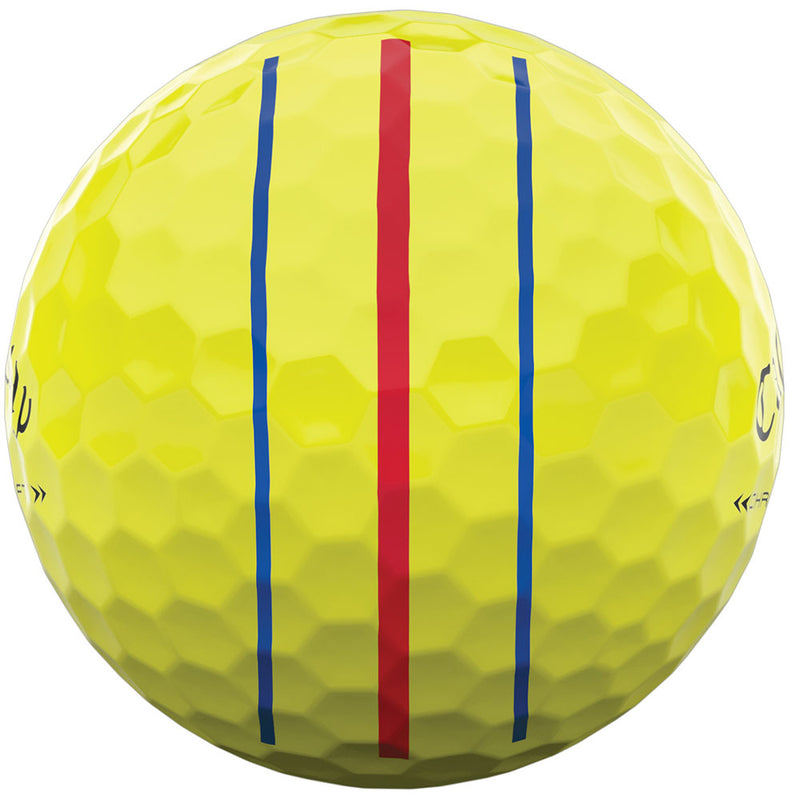 Callaway Chrome Soft X Triple Track Golf Balls - Yellow - 12 Pack